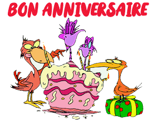 Gif bon anniversaire oiseaux